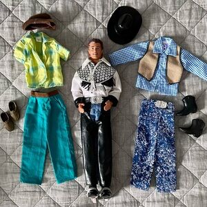 Great Condition 1993 Western Stampin’ Ken Doll